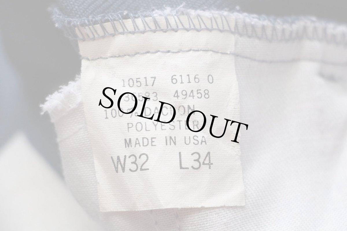 画像6: 80s USA製 Levi'sリーバイス 517 ポリエステルパンツ ブルーグレー w32★87 スタプレ (6)