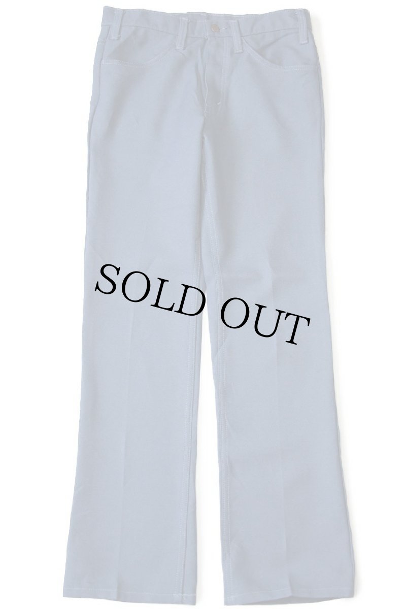 画像2: 80s USA製 Levi'sリーバイス 517 ポリエステルパンツ ブルーグレー w32★87 スタプレ (2)