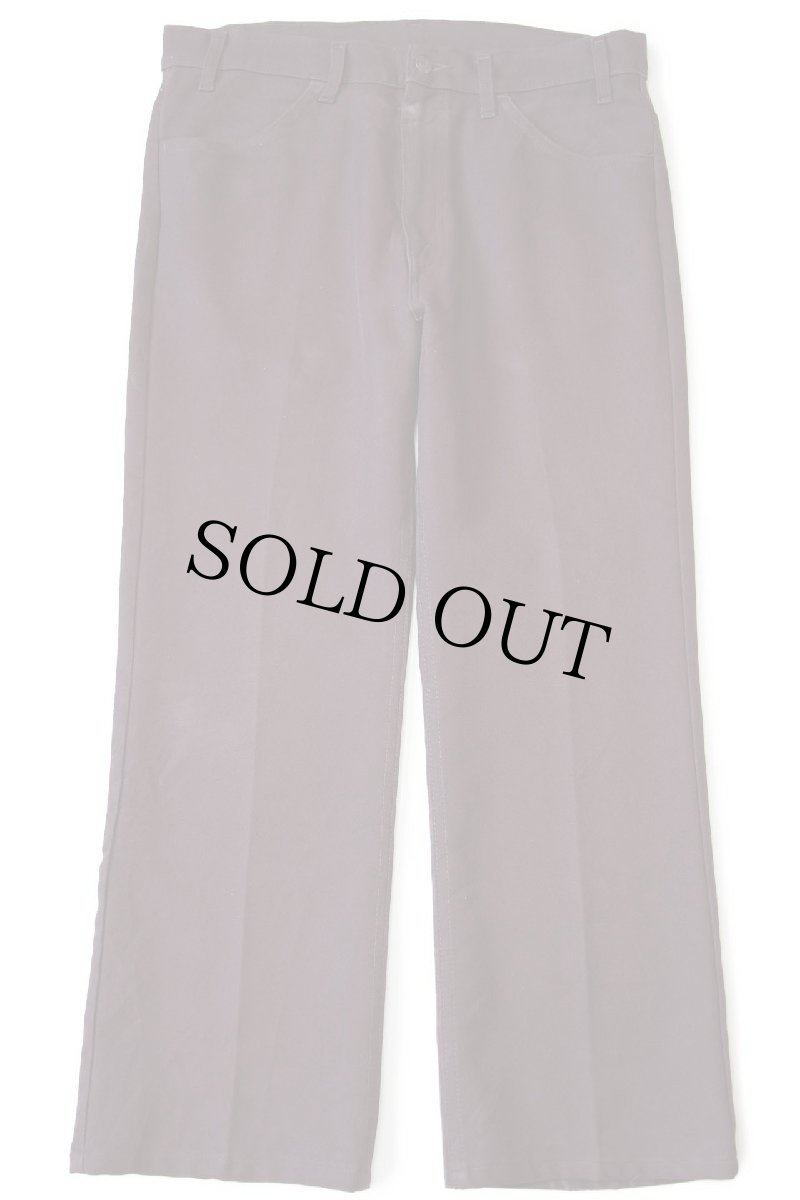 画像2: 00s Levi'sリーバイス 517 ポリエステルパンツ 焦げ茶 W35★101 スタプレ (2)