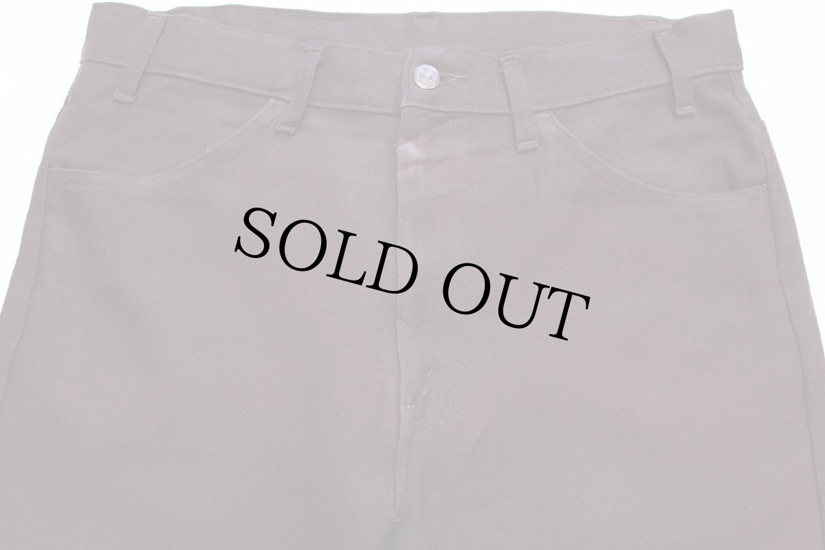 画像4: 00s Levi'sリーバイス 517 ポリエステルパンツ 焦げ茶 W35★101 スタプレ (4)