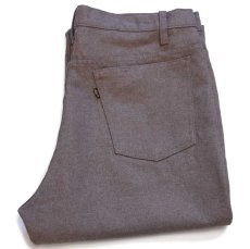 画像1: 90s USA製 Levi'sリーバイス 517 ポリエステルパンツ グレーブラウン w36 L30★106 スタプレ (1)