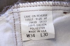 画像6: 90s USA製 Levi'sリーバイス 517 ポリエステルパンツ グレーブラウン w34 L30★105 スタプレ (6)