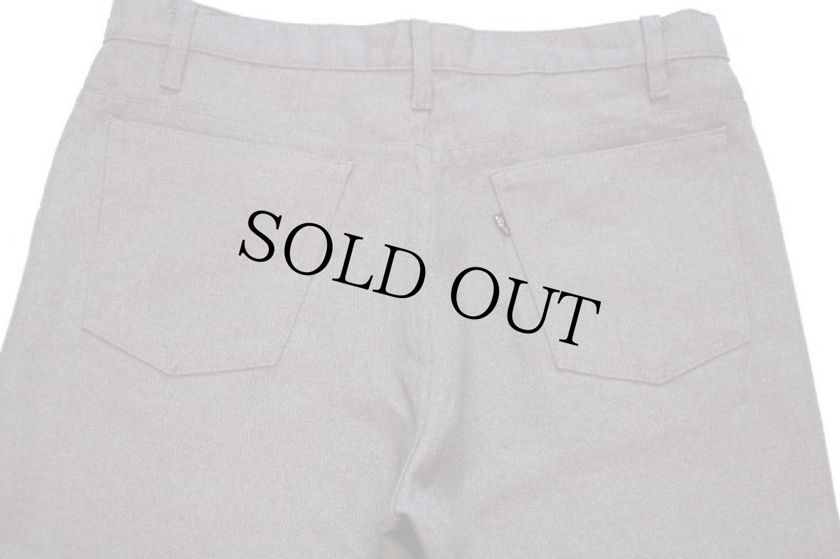 画像5: 90s USA製 Levi'sリーバイス 517 ポリエステルパンツ グレーブラウン w36 L30★106 スタプレ (5)