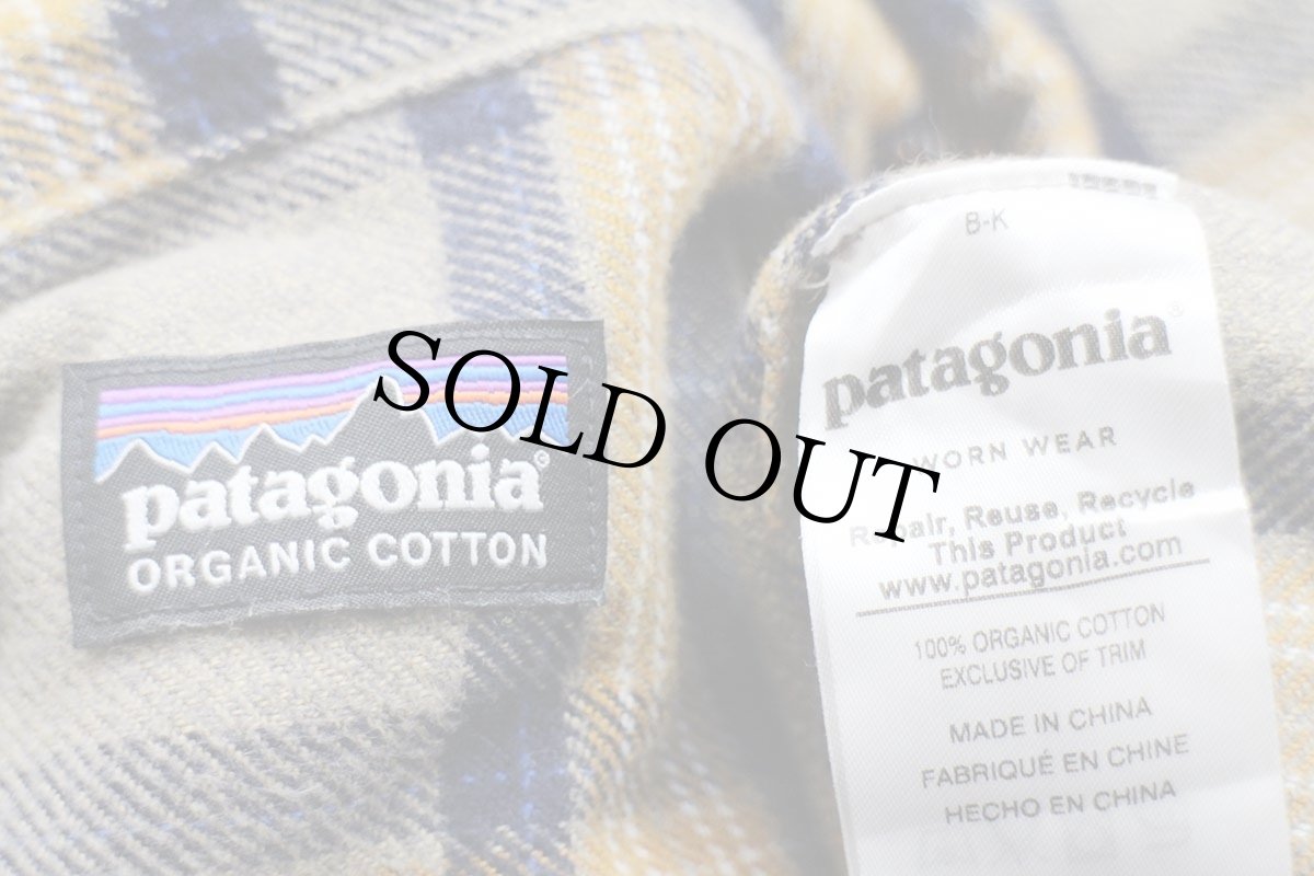 画像4: patagoniaパタゴニア タータンチェック オーガニックコットン フィヨルド フランネルシャツ★特大 (4)