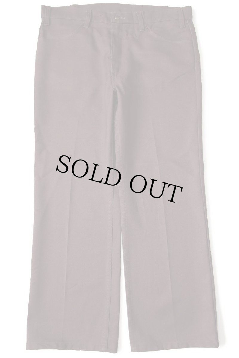 画像2: 80s USA製 Levi'sリーバイス 517 ポリエステルパンツ 焦げ茶 w36★94 スタプレ (2)