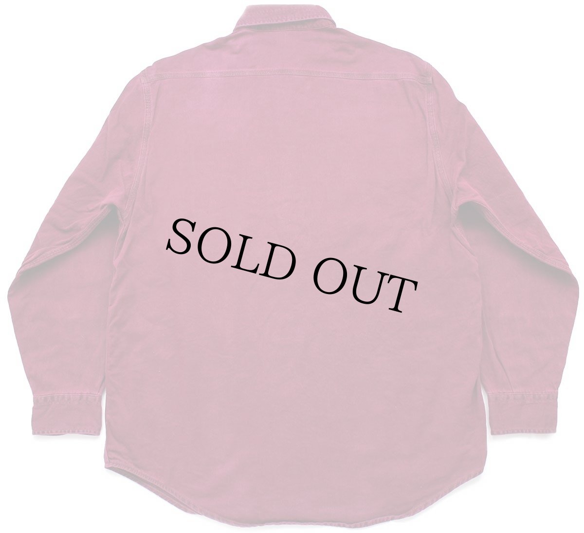 画像2: 80s USA製 carharttカーハート ワンポイント コットンツイル ワークシャツ ワインレッド L (2)