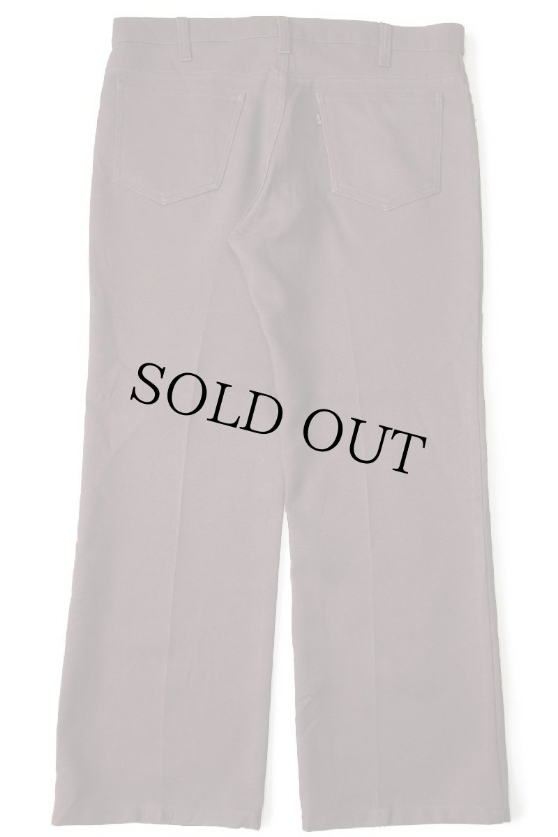 画像3: 80s USA製 Levi'sリーバイス 517 ポリエステルパンツ 焦げ茶 w36★94 スタプレ (3)