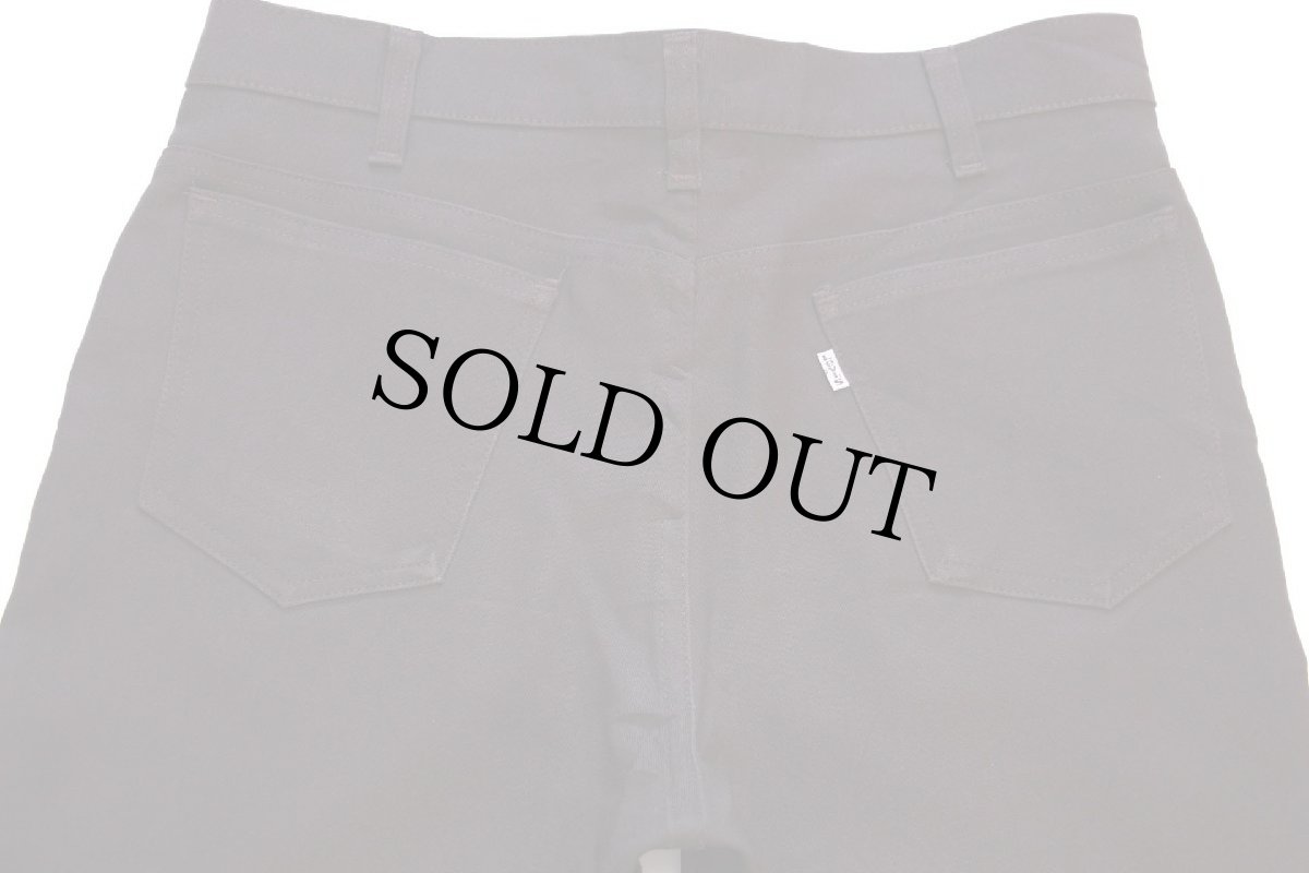 画像5: 80s USA製 Levi'sリーバイス 517 ポリエステルパンツ 焦げ茶 w34★102 スタプレ (5)