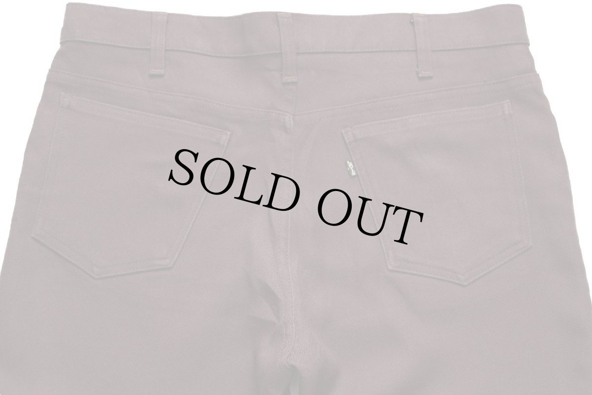 画像5: 80s USA製 Levi'sリーバイス 517 ポリエステルパンツ 焦げ茶 w36★94 スタプレ (5)