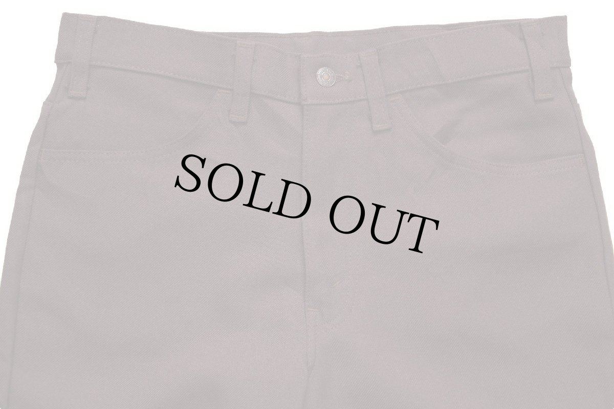 画像4: 90s USA製 Levi'sリーバイス 517 ポリエステルパンツ 焦げ茶 w33 L31★92 スタプレ (4)