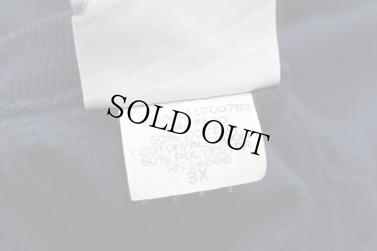 画像5: 90s USA製 Leeリー LOGAN STAFE ライオン スウェット 紺 3X★特大 (5)