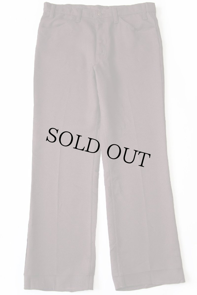 画像2: 90s USA製 Levi'sリーバイス 517 ポリエステルパンツ 焦げ茶 w36★95 スタプレ (2)