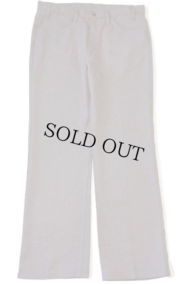 画像2: 90s USA製 Levi'sリーバイス 517 ポリエステルパンツ グレーブラウン w36 L30★106 スタプレ (2)