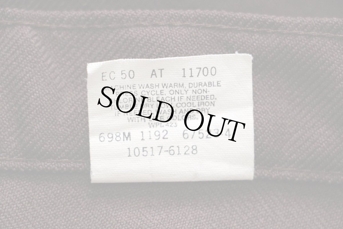 画像7: 90s USA製 Levi'sリーバイス 517 ポリエステルパンツ 焦げ茶 w36★95 スタプレ (7)