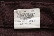 画像7: 90s USA製 Levi'sリーバイス 517 ポリエステルパンツ 焦げ茶 w36★95 スタプレ (7)