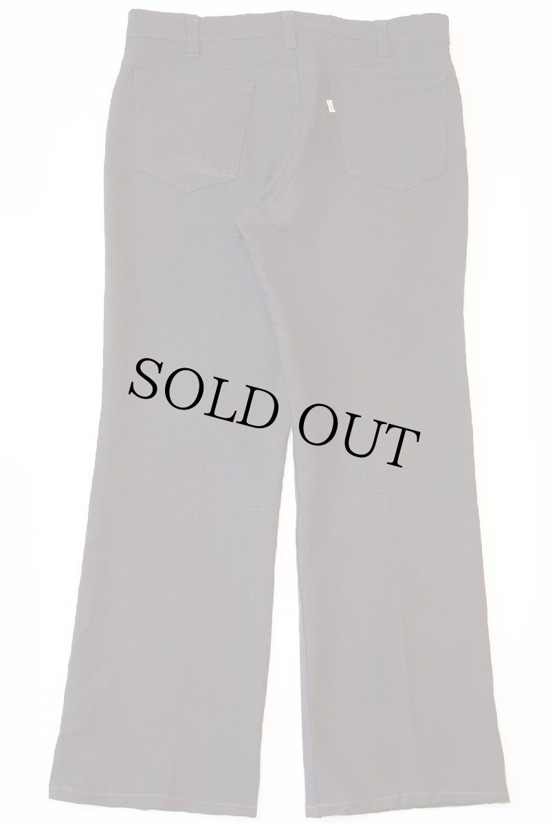 画像3: 80s USA製 Levi'sリーバイス 517 ポリエステルパンツ 焦げ茶 w34★102 スタプレ (3)