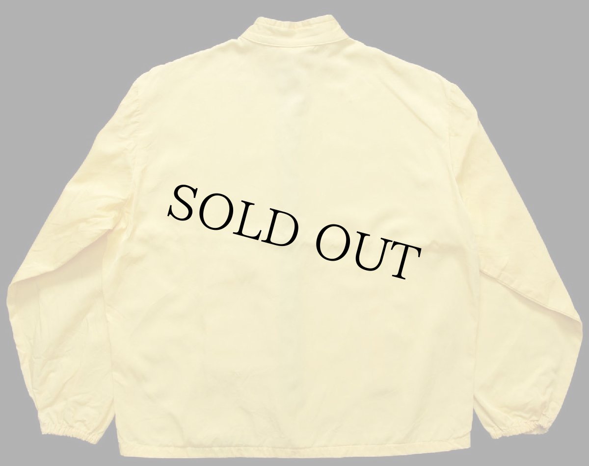 画像2: 60s Bonner スタンドカラー サテン レーシングジャケット 黄 M (2)