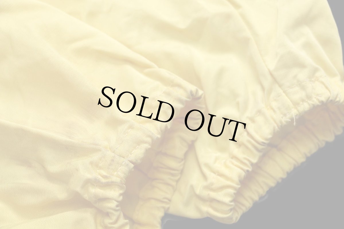 画像6: 60s Bonner スタンドカラー サテン レーシングジャケット 黄 M (6)