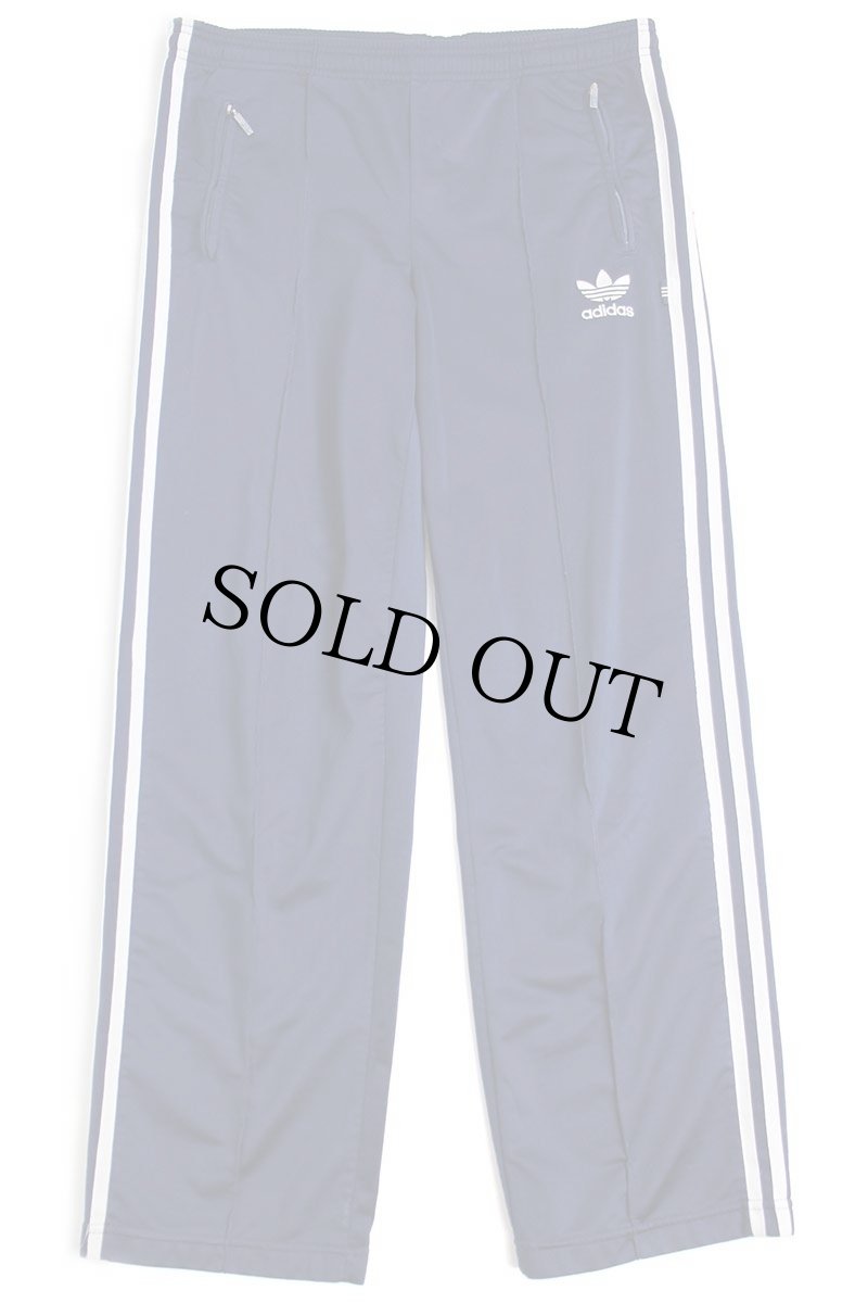 画像2: 90s adidasアディダス トレフォイル ロゴ刺繍 トラックパンツ 紺×白★ジャージ (2)