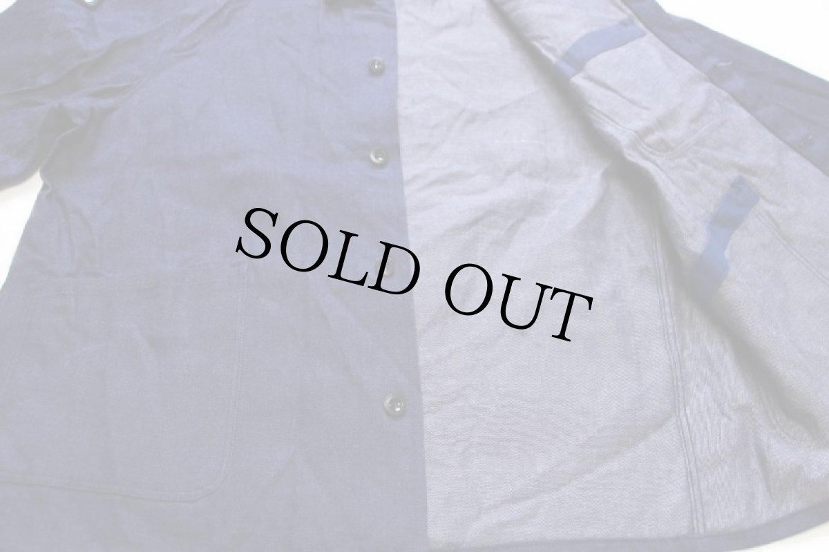 画像6: デッドストック★70s Indanthren ユーロ ワーク 比翼 デニム カバーオール 51 (6)