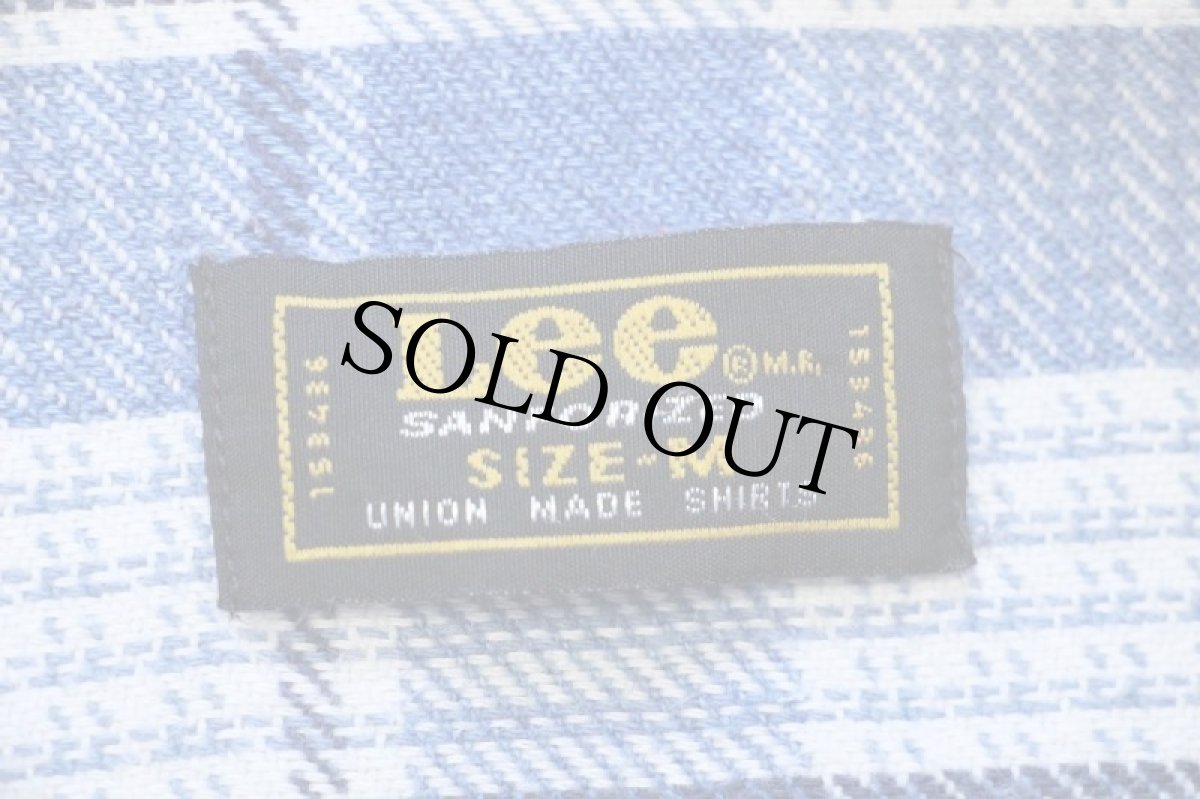 画像4: Leeリー チェック コットン フランネルシャツ M★ユーロ  (4)