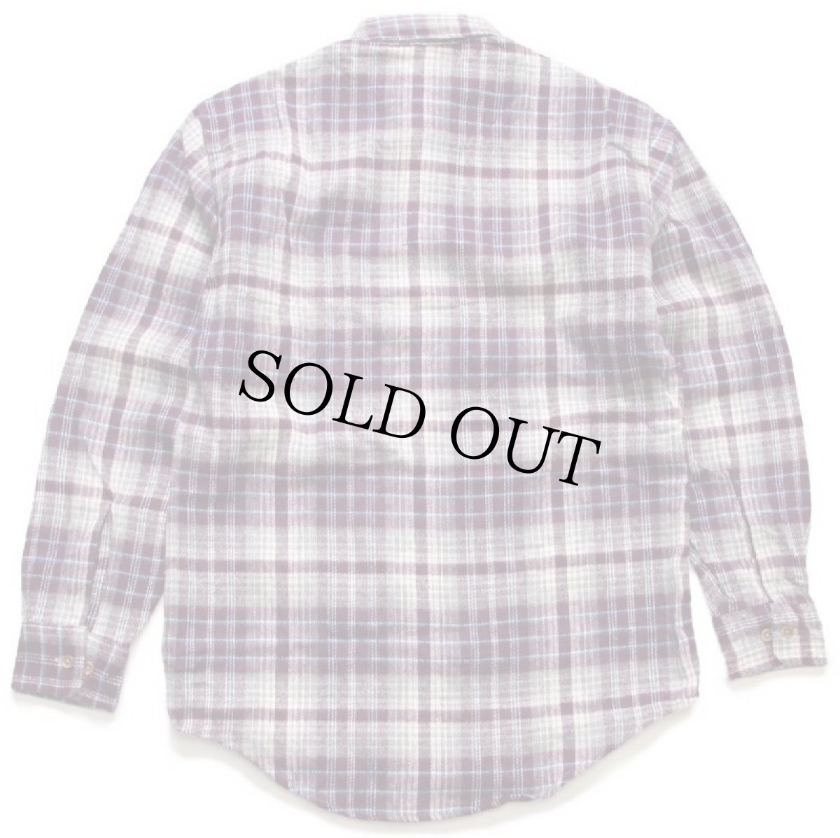 画像3: デッドストック★90s STJOHN'SBAY オンブレチェック コットン フランネルシャツ S (3)