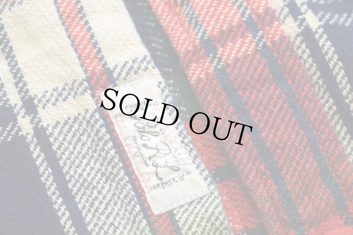 画像5: 00s ポロ ラルフローレン マドラスチェック エルボーパッチ コットン フランネルシャツ ダメージ XL★インド綿 (5)