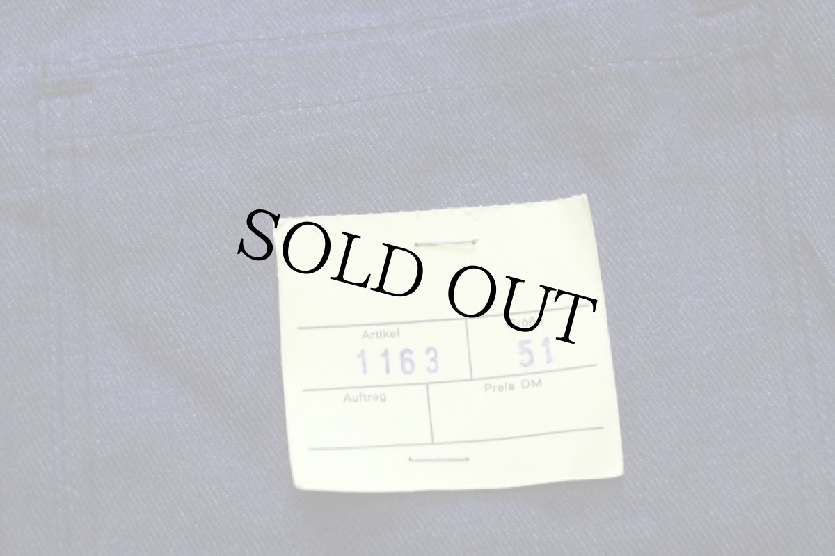 画像5: デッドストック★70s Indanthren ユーロ ワーク 比翼 デニム カバーオール 51 (5)