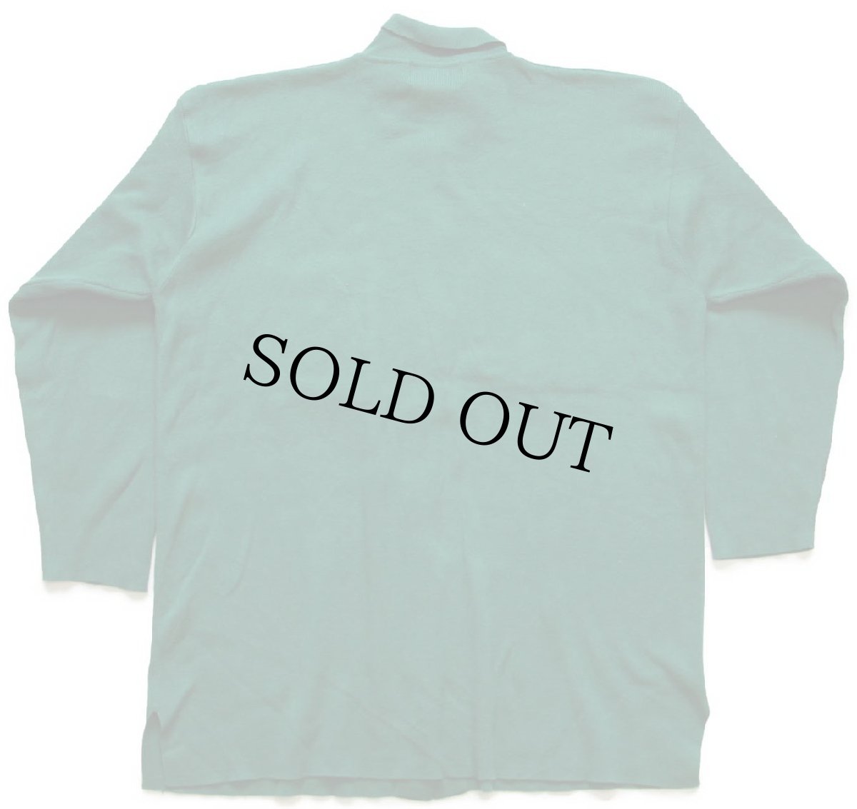 画像2: 90s EddieBauerエディーバウアー パチポケ コットン リブニット シャツ グリーン XL (2)