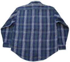 画像2: 90s USA製 STJOHN'SBAY チェック コットン フランネルシャツ L-R (2)