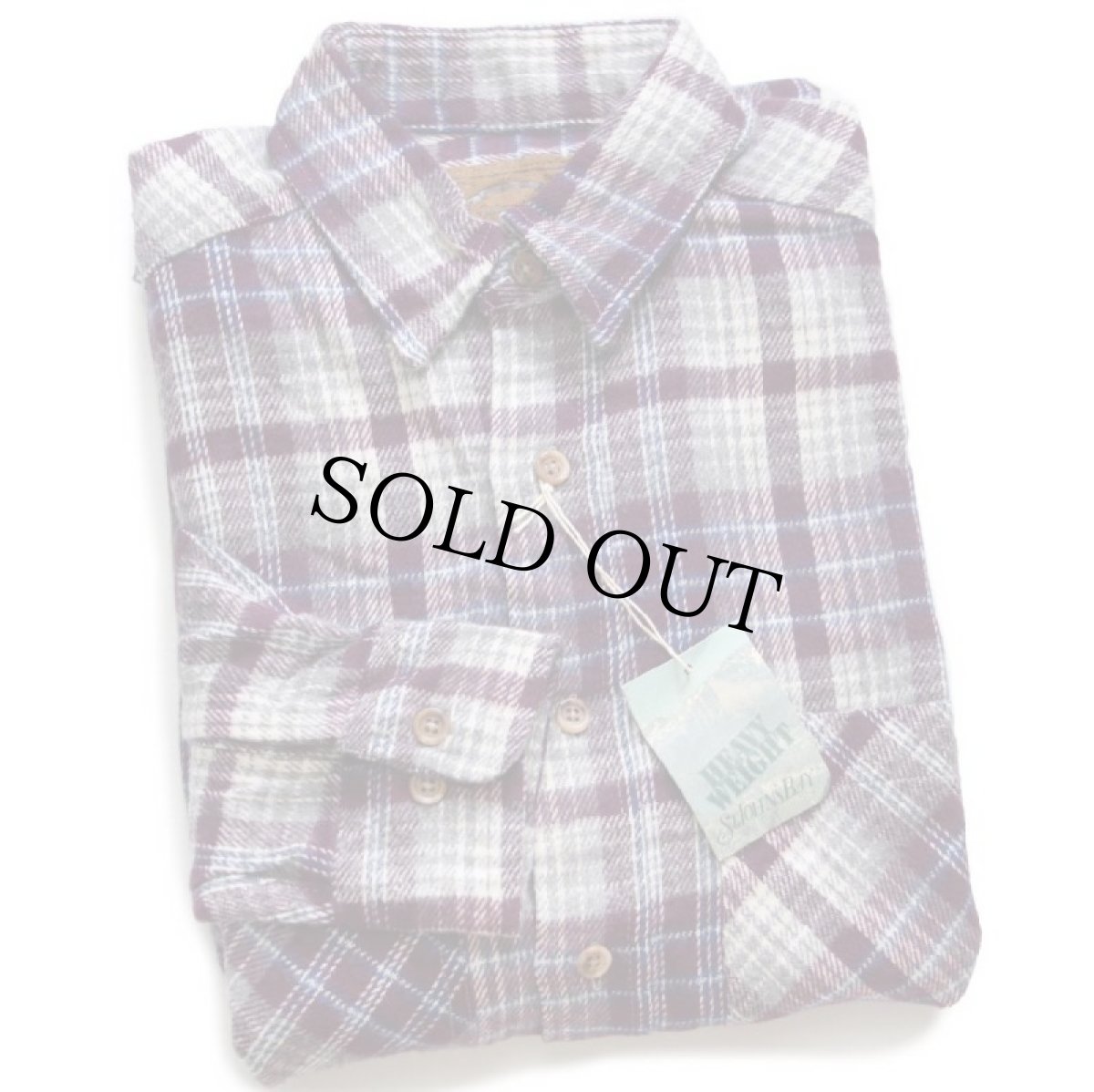 画像1: デッドストック★90s STJOHN'SBAY オンブレチェック コットン フランネルシャツ S (1)