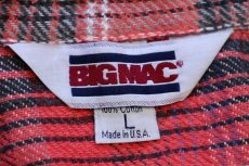 画像4: 80s USA製 JCPenney BIGMACビッグマック チェック コットン フランネルシャツ L (4)