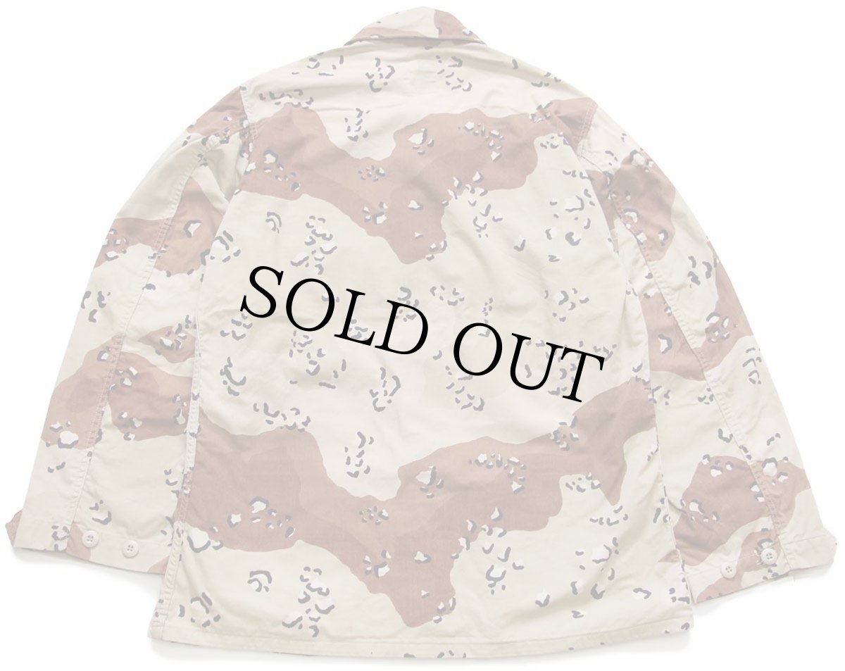 画像2: 90s 米軍 U.S.ARMY チョコチップ デザートカモ BDU ジャケット M-R (2)