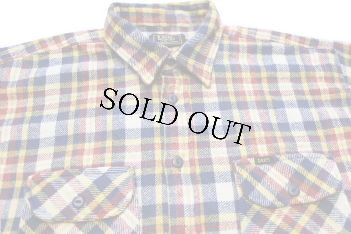 画像3: Leeリー チェック コットン フランネルシャツ★特大 ユーロ (3)