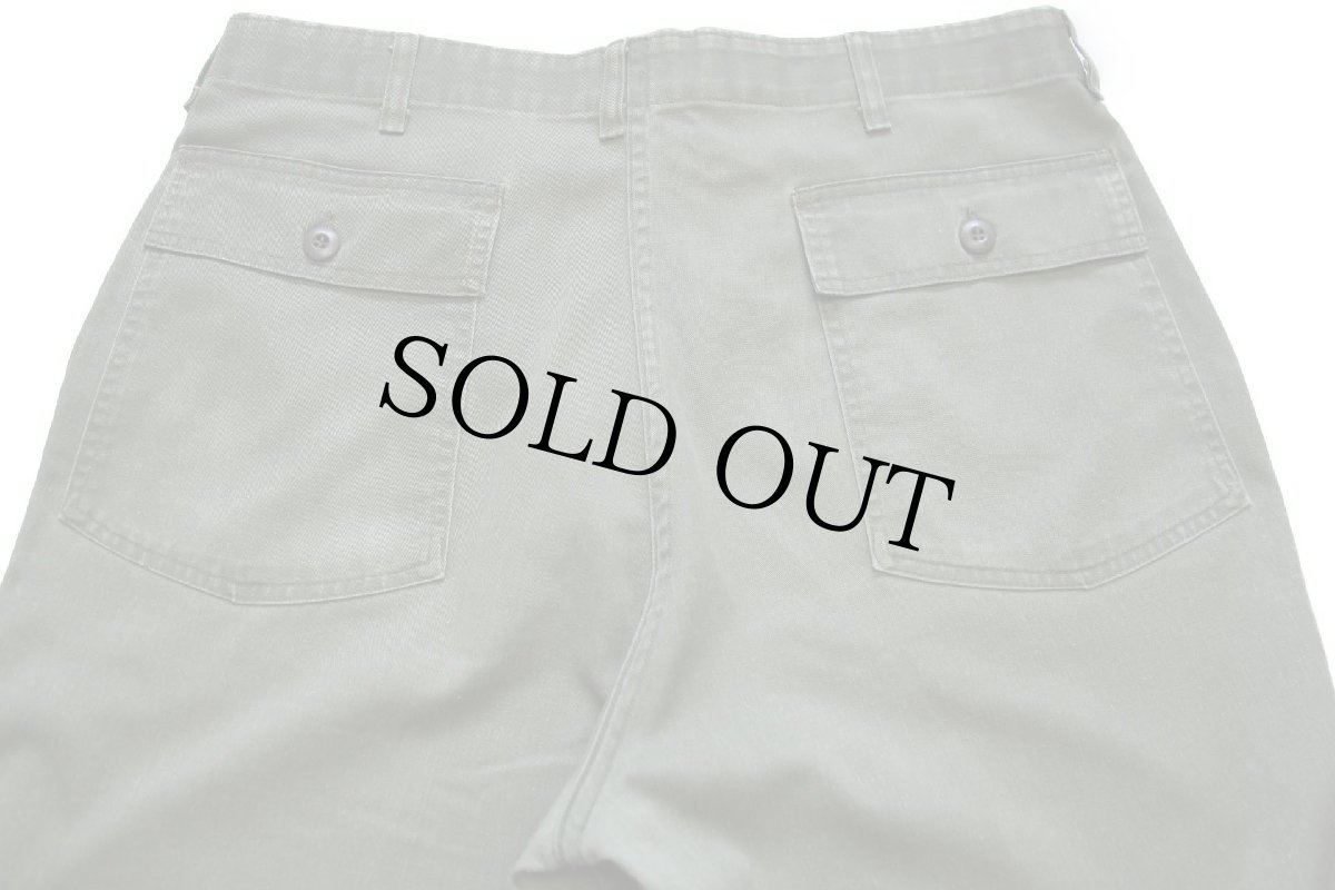 画像5: 70s 米軍 U.S.ARMY ユーティリティ ベイカーパンツ オリーブグリーン w40 (5)