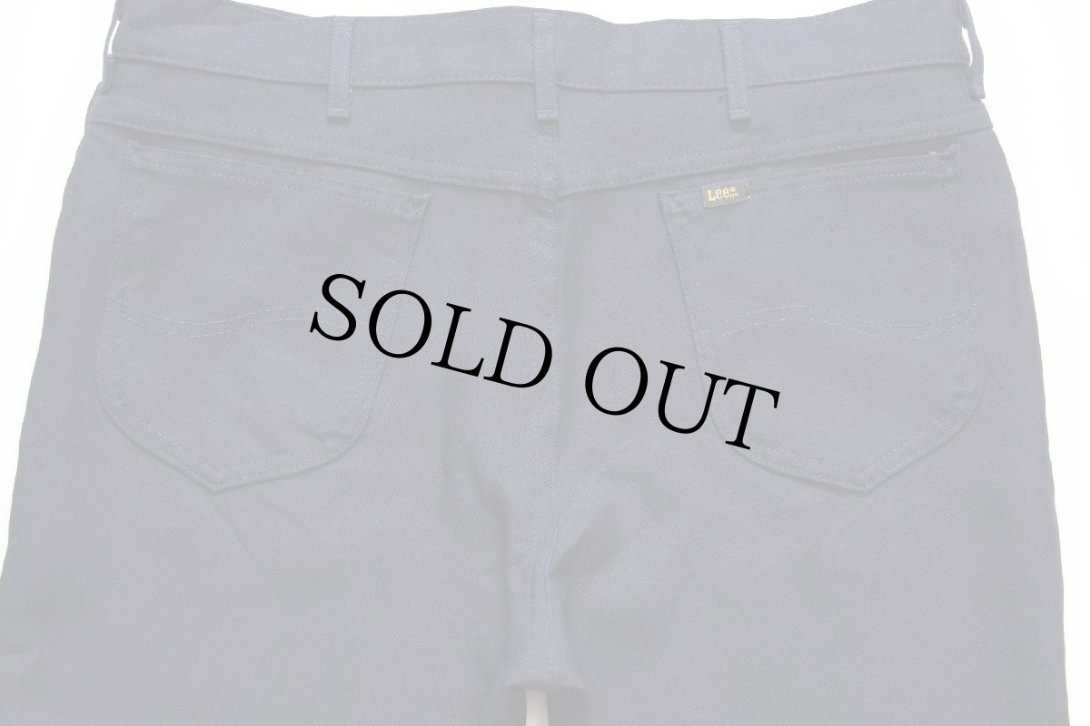 画像5: 90s USA製 Leeリー 202 ポリエステルパンツ ネイビー w38 L30★70 スタプレ (5)