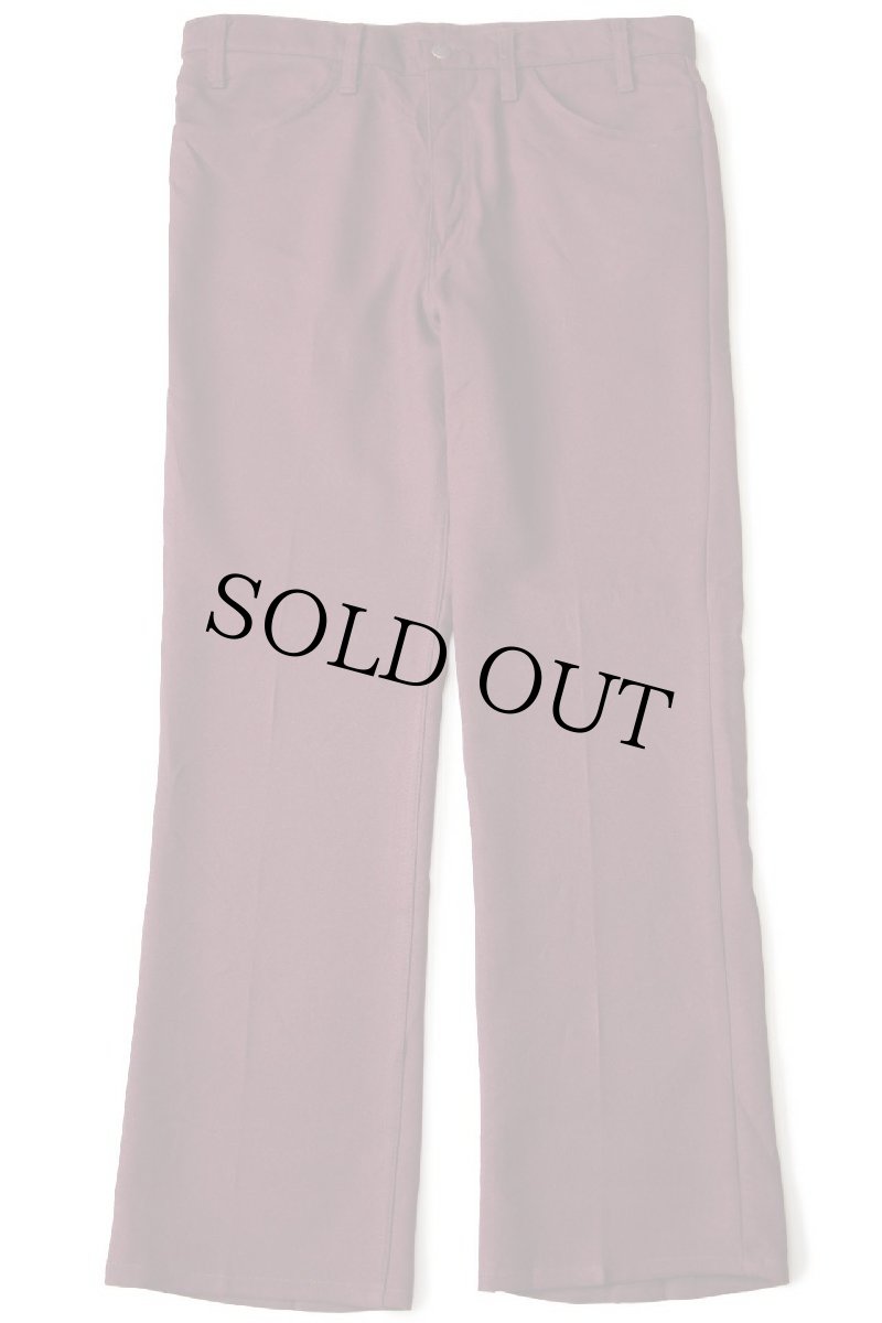 画像2: 90s USA製 Levi'sリーバイス 517 ポリエステルパンツ バーガンディ w35 L32★89 スタプレ (2)