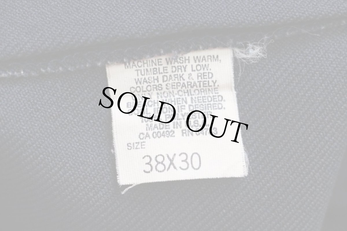 画像6: 90s USA製 Leeリー 202 ポリエステルパンツ ネイビー w38 L30★70 スタプレ (6)