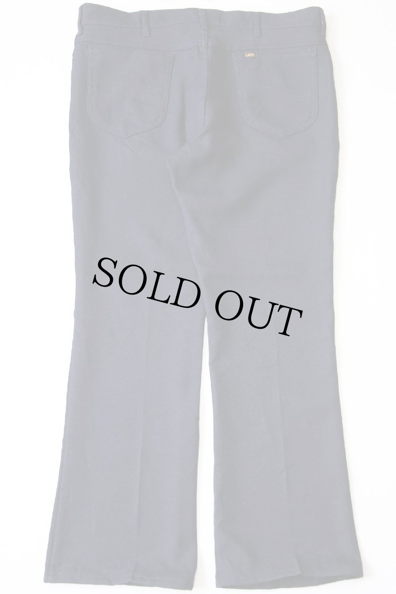 画像3: 90s USA製 Leeリー 202 ポリエステルパンツ ネイビー w38 L30★70 スタプレ (3)