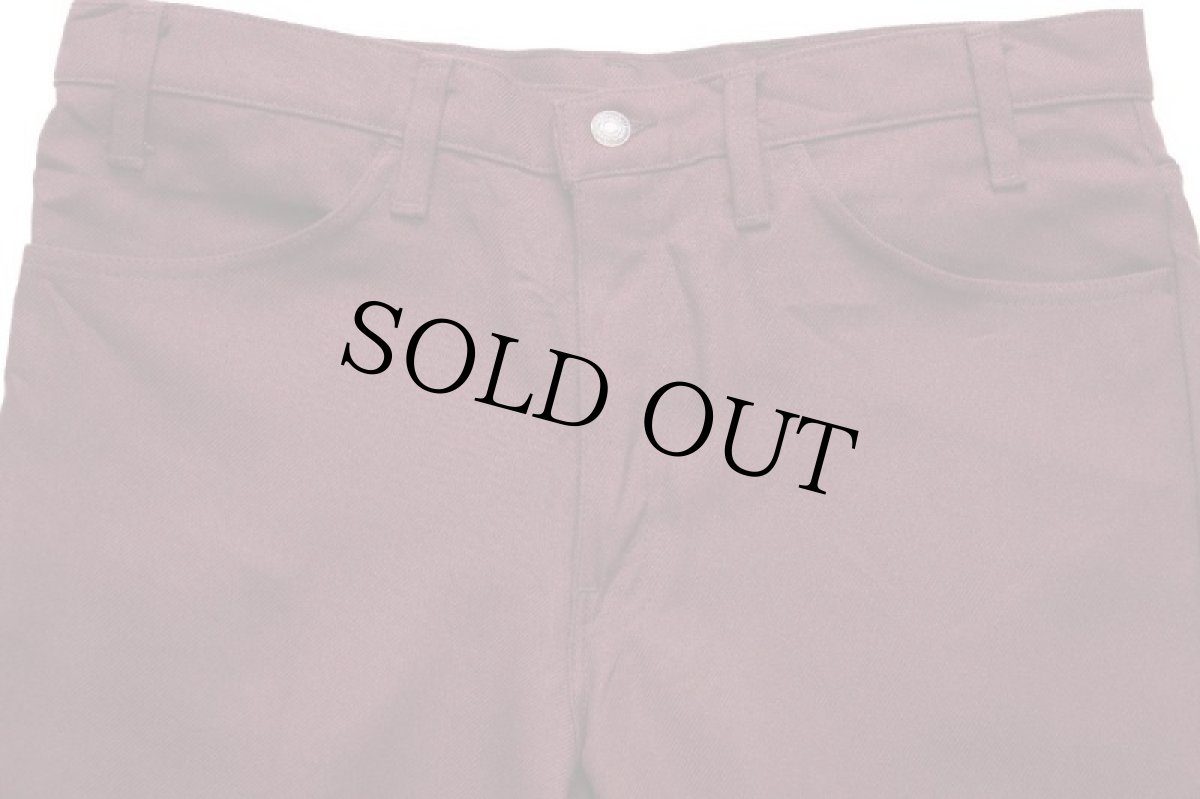 画像4: 90s USA製 Levi'sリーバイス 517 ポリエステルパンツ バーガンディ w35 L32★89 スタプレ (4)