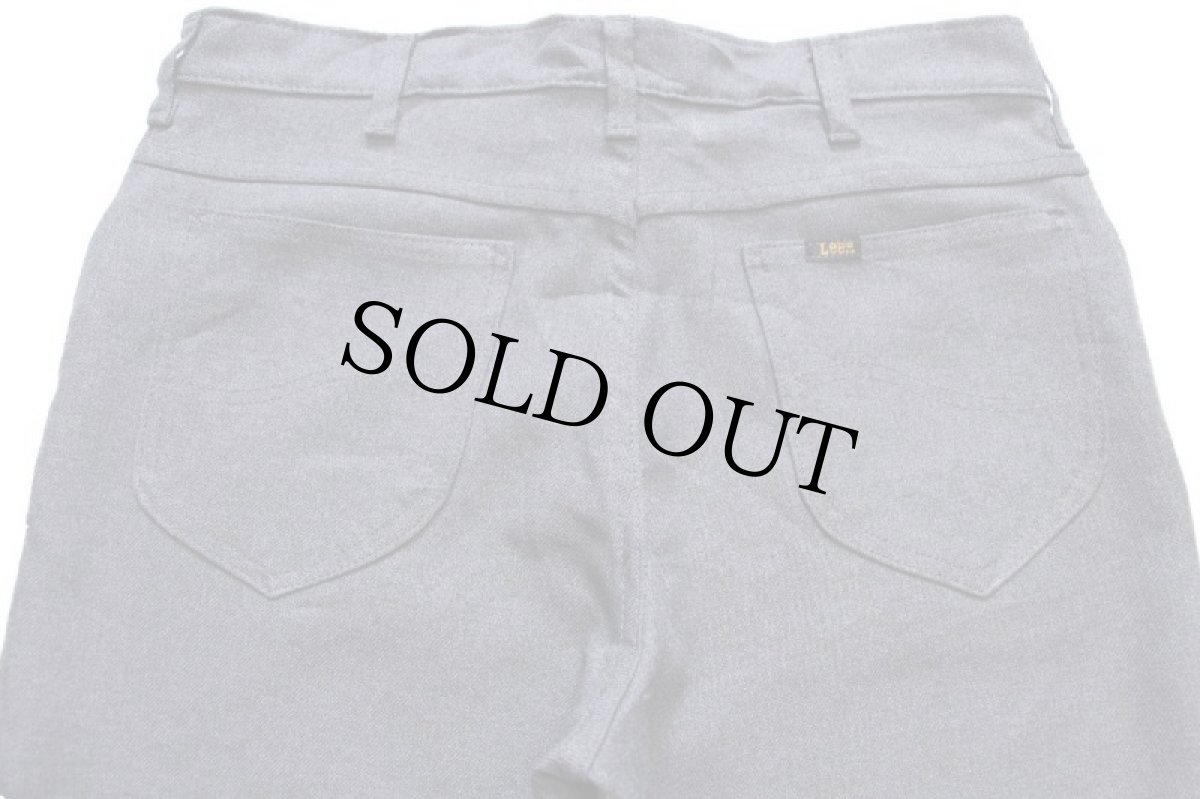 画像5: 90s USA製 Leeリー 202 ポリエステルパンツ 杢グレー w34 L32★68 スタプレ (5)