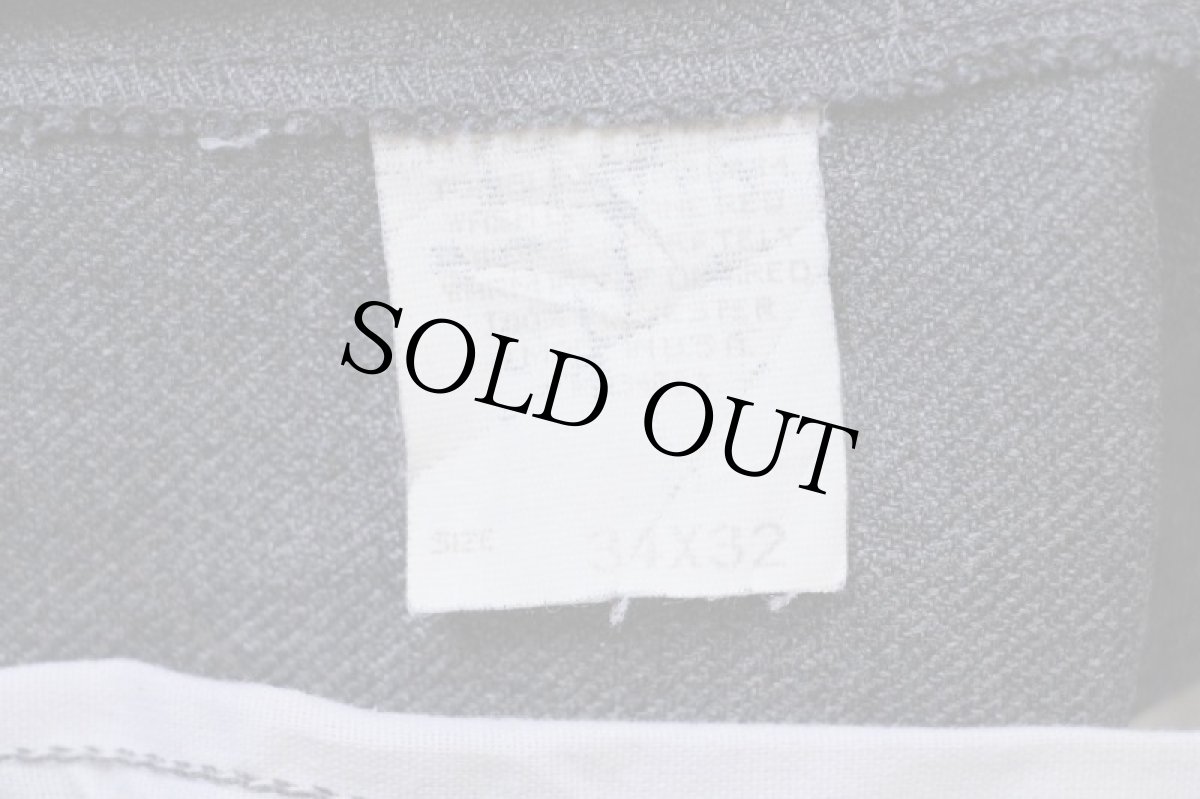 画像6: 90s USA製 Leeリー 202 ポリエステルパンツ 杢グレー w34 L32★68 スタプレ (6)