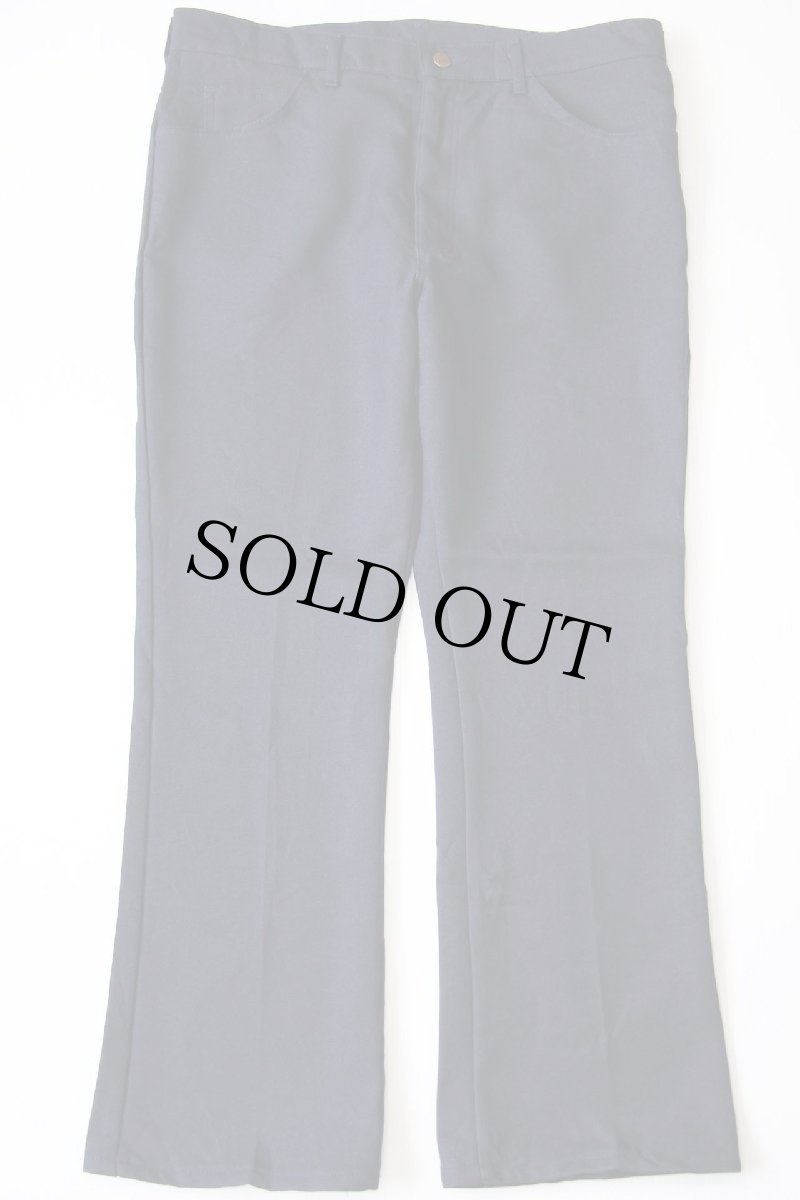 画像2: 90s USA製 Leeリー 202 ポリエステルパンツ ネイビー w38 L30★70 スタプレ (2)