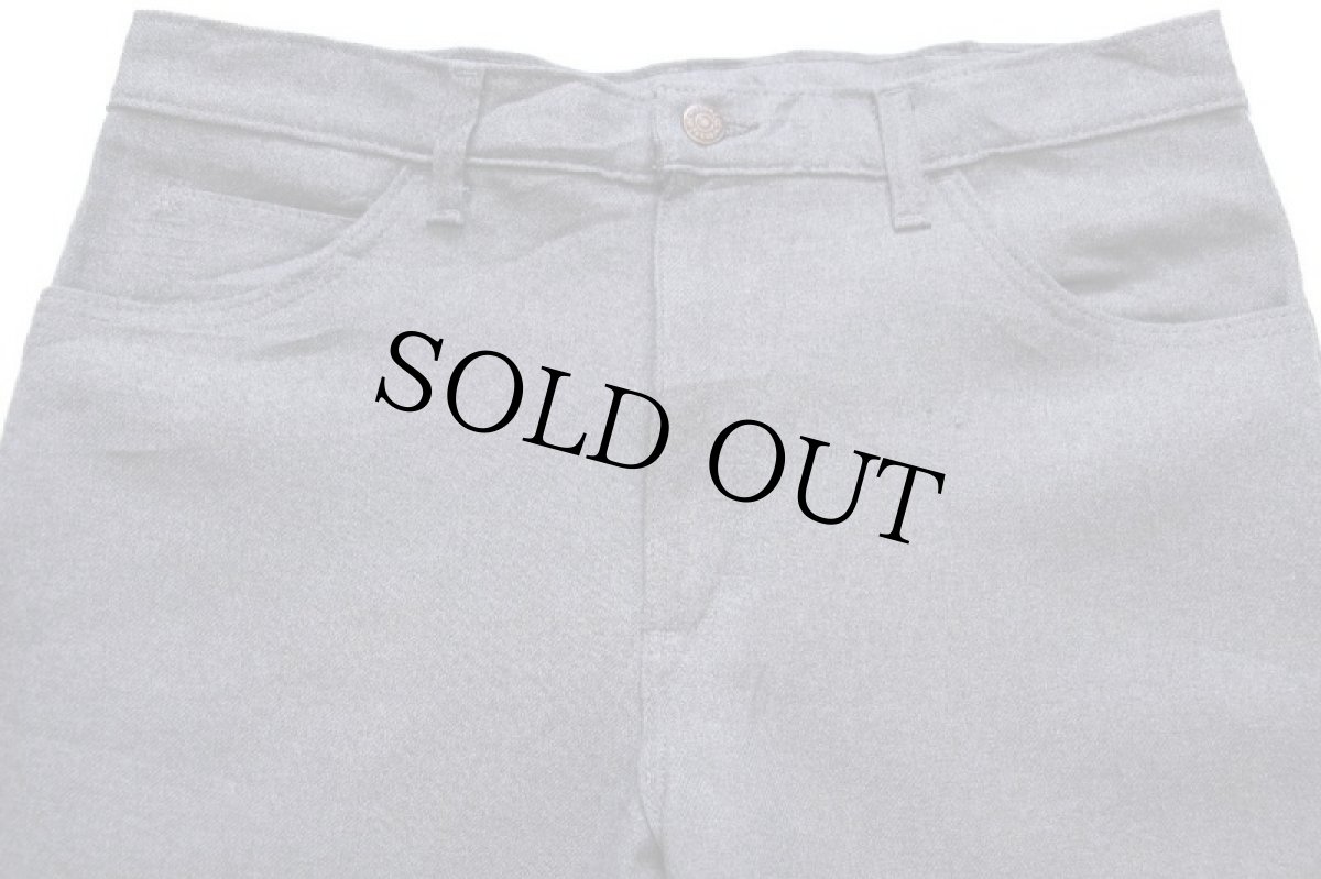 画像4: 90s USA製 Leeリー 202 ポリエステルパンツ 杢グレー w34 L32★68 スタプレ (4)