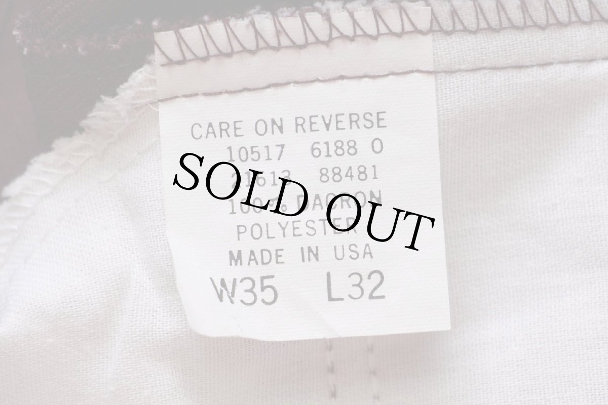 画像6: 90s USA製 Levi'sリーバイス 517 ポリエステルパンツ バーガンディ w35 L32★89 スタプレ (6)
