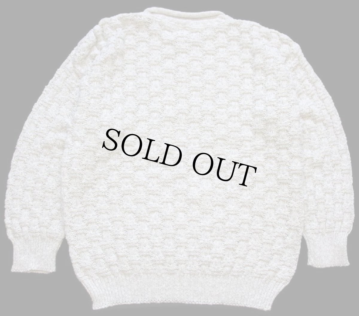 画像2: 90s USA製 DOCKERSドッカーズ ロールネック 立体編み コットンニット セーター ベージュ ミックス M★Levi'sリーバイス (2)