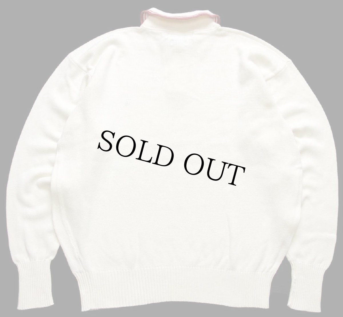 画像2: 90s ポロ ラルフローレン ワンポイント コットンニット ポロシャツ ナチュラル M★セーター (2)