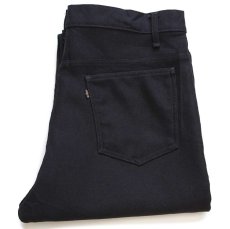 画像1: 90s USA製 Levi'sリーバイス 517 ポリエステルパンツ 黒 w38★74 スタプレ (1)