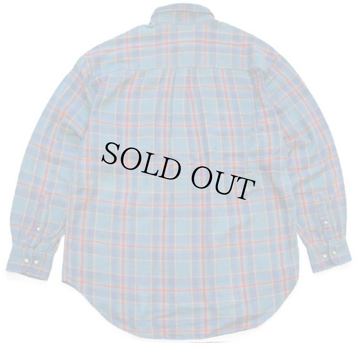 画像2: 90s GAPギャップ タータンチェック ボタンダウン コットン フランネルシャツ M (2)