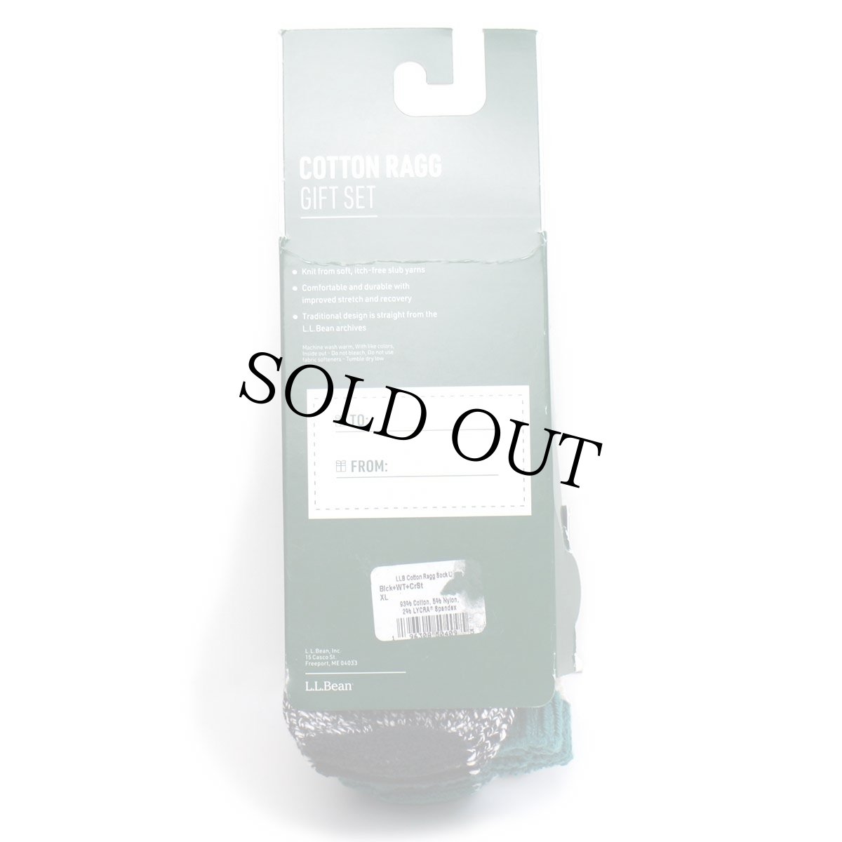 画像3: 未使用★USA製 L.L.Bean コットン ラグ ソックス ユニセックス XL 3ペア★靴下 (3)